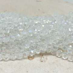 88 St. Kristallperlen 6mm Glasschliffperlen - Kristall ab
