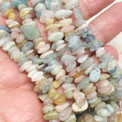 120 St. natürliche Morganite Splitter Perlen