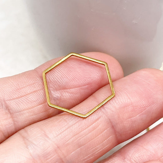 Hexagon Verbinder aus Edelstahl 18mm Conector 3 St.