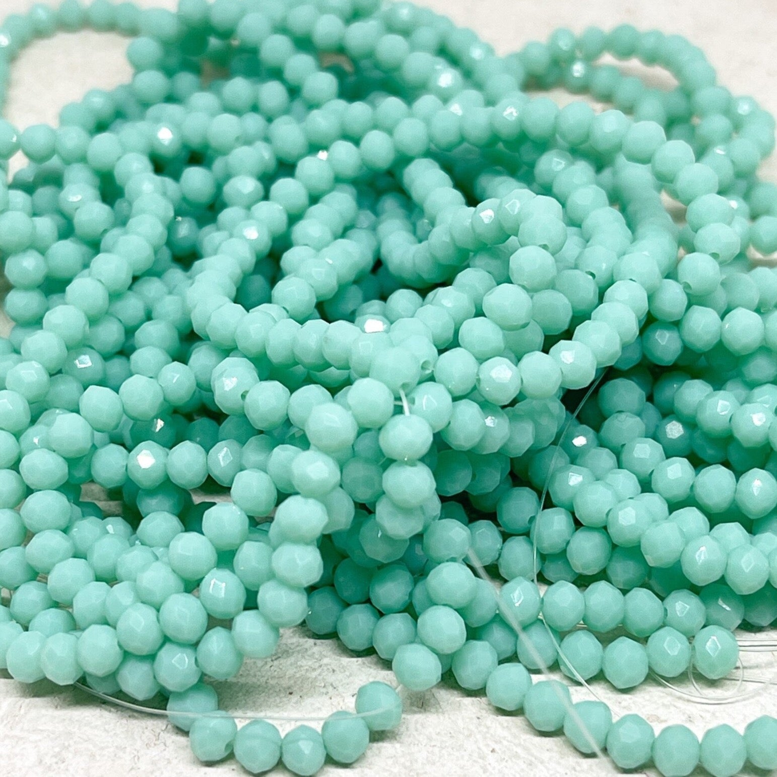 Kristallperlen 4mm Pastelgrün