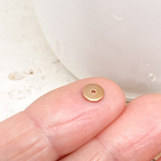 Edelstahlperlen IP Beschichtung 20 St. 8mm x 0,7mm - Roségoldfarben