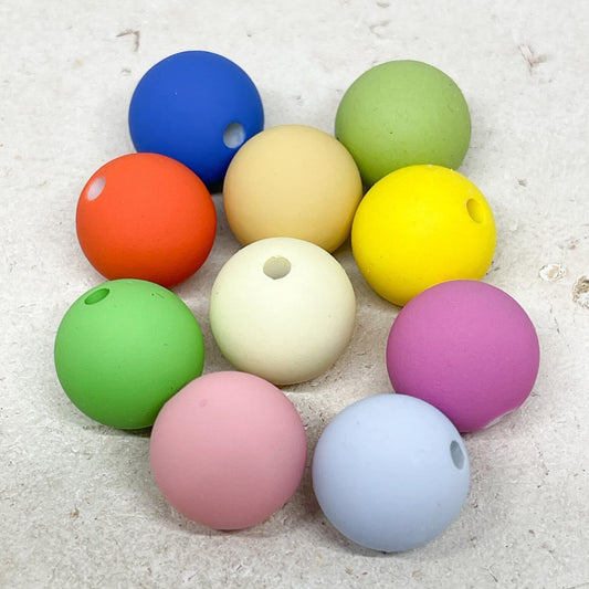 Runde Acrylperlen 16mm Bunt gemischt 20 St.