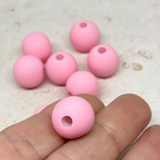 Runde Acrylperlen 15,5mm Rosa 20 St.
