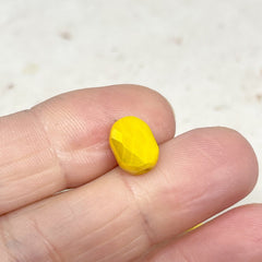 10 St. Kristallperlen Oval - Gelb