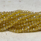 Kristallperlen 4mm Glasschliffperlen - Hellkhaki
