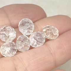 Kristallperlen 10mm 30 St. Glasschliffperlen - Kristall ab