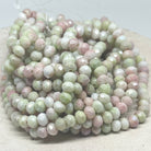 65 St. Kristallperlen 8mm Glasschliffperlen Pastell - Grün Rosa