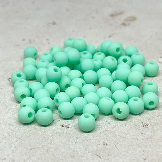 Runde Acrylperlen 6mm Türkisgrün 100 St.