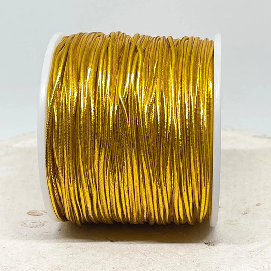 Elastisches Band 1mm Band elastisch 5m Gold Metallic