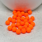 Böhmische Glasperlen in Neon Orange