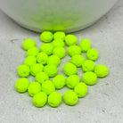 Böhmische Glasperlen 50 St. 6mm Neon Olivin