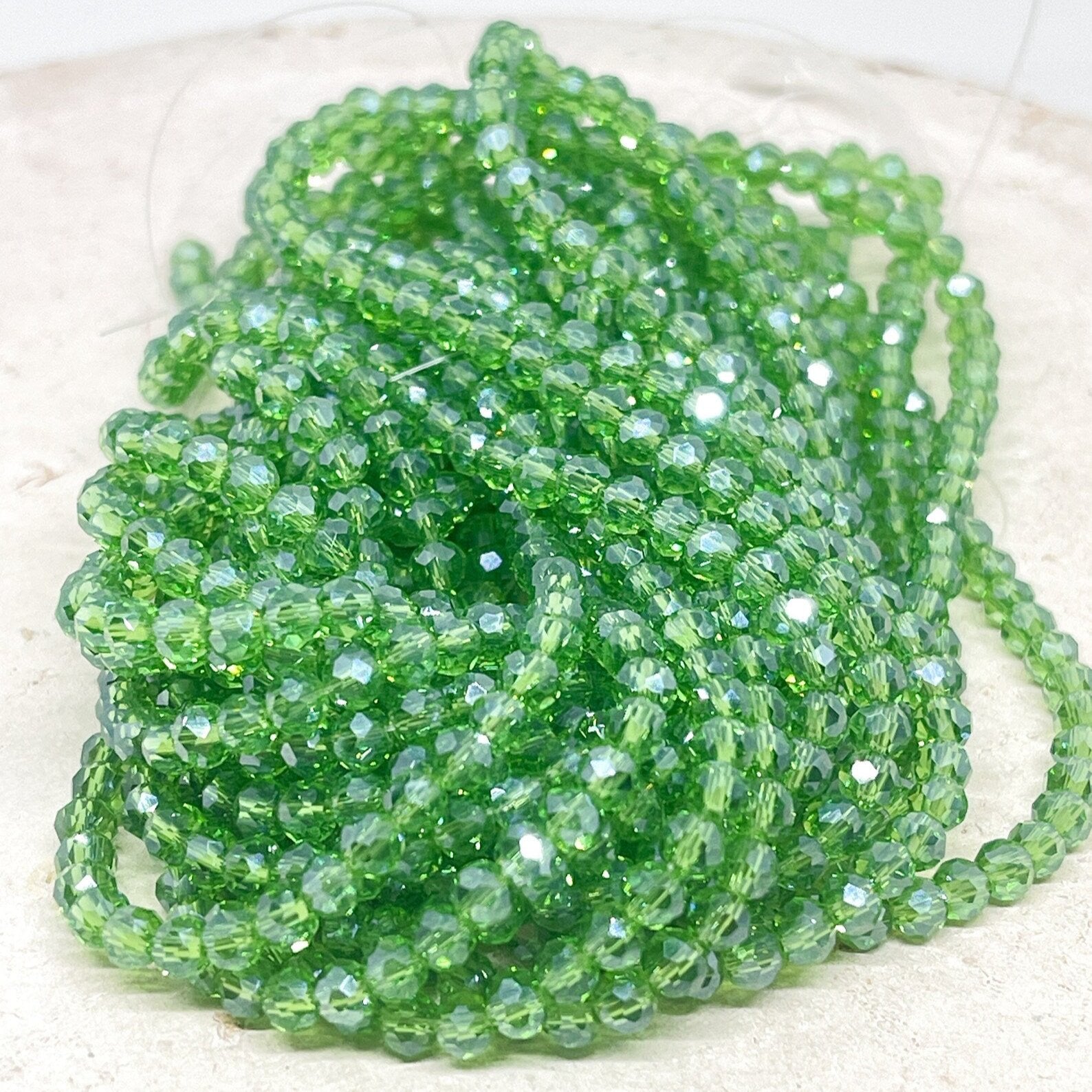 Kristallperlen 4mm Grün
