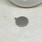 Anhänger Scheibe flach mit Libelle aus 304 Edelstahl