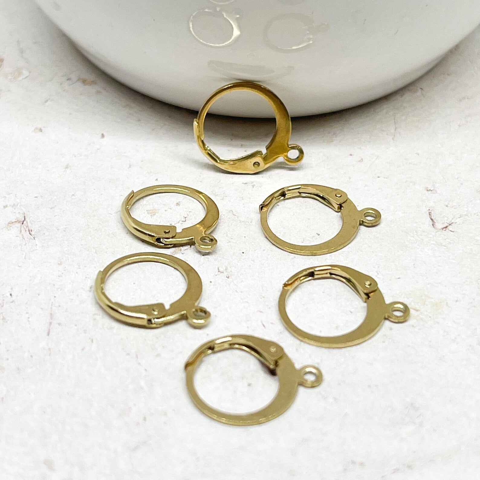 3 Paar Ohrbrisuren aus Edelstahl, IP Beschichtete 