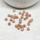 Böhmische Glasschliffperlen 4mm 100 St. Luster Pink Coral