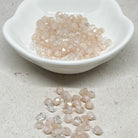 Böhmische Glasschliffperlen 4mm 100 St. Crystal Caramel