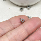 Anhängerschlaufen aus Edelstahl, zur Befestigung von Anhängern an Ketten oder Bändern.