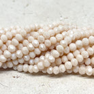Glasperlen 4mm - Hellbeige ab
