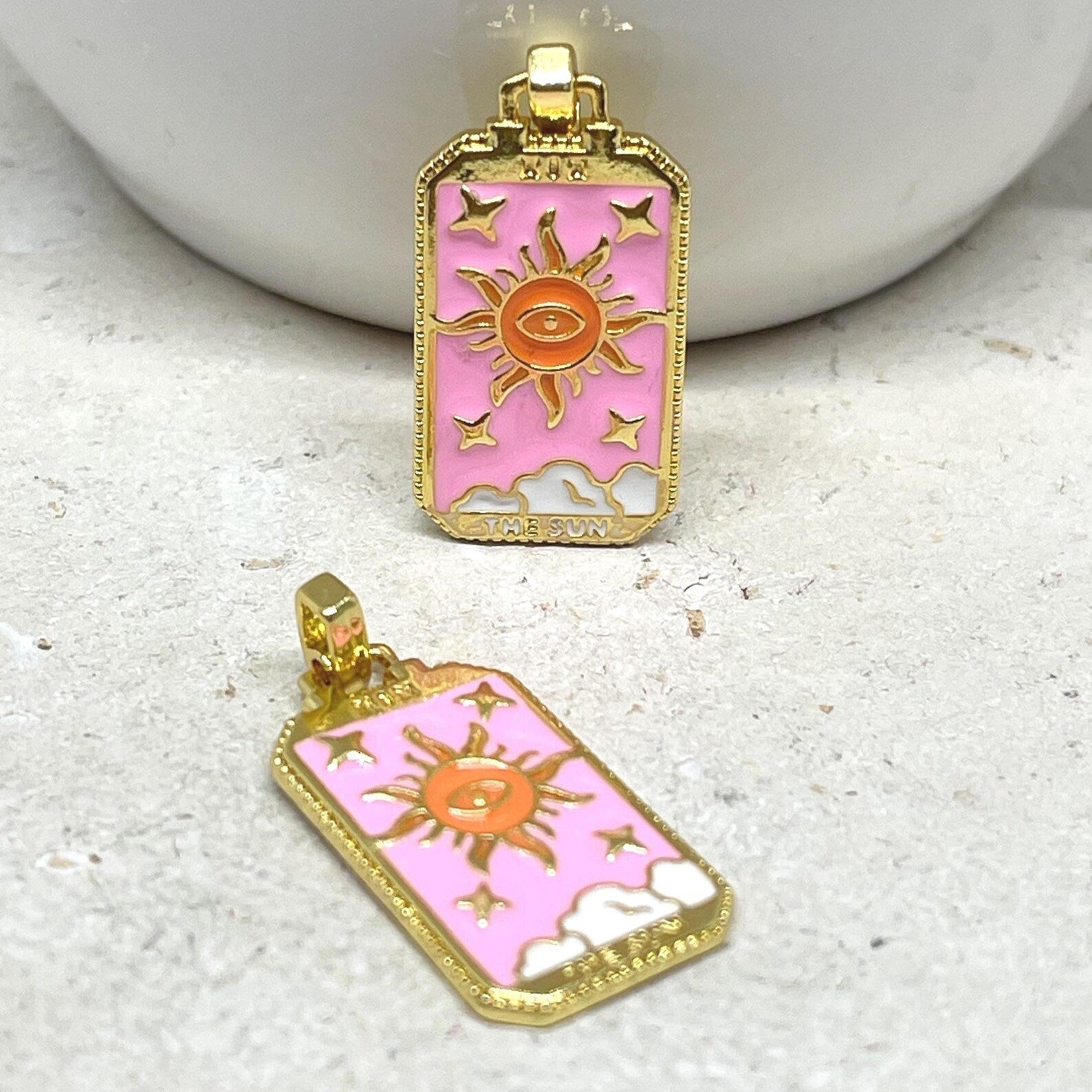 Karte Anhänger Tarot Muster Sonne