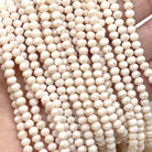 Glasperlen 4mm - Hellbeige ab