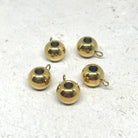 Anhängerschlaufe aus Edelstahl 5 St. goldfarben