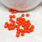 Böhmische Glasschliffperlen 4mm 100 St. Vibrant Orange