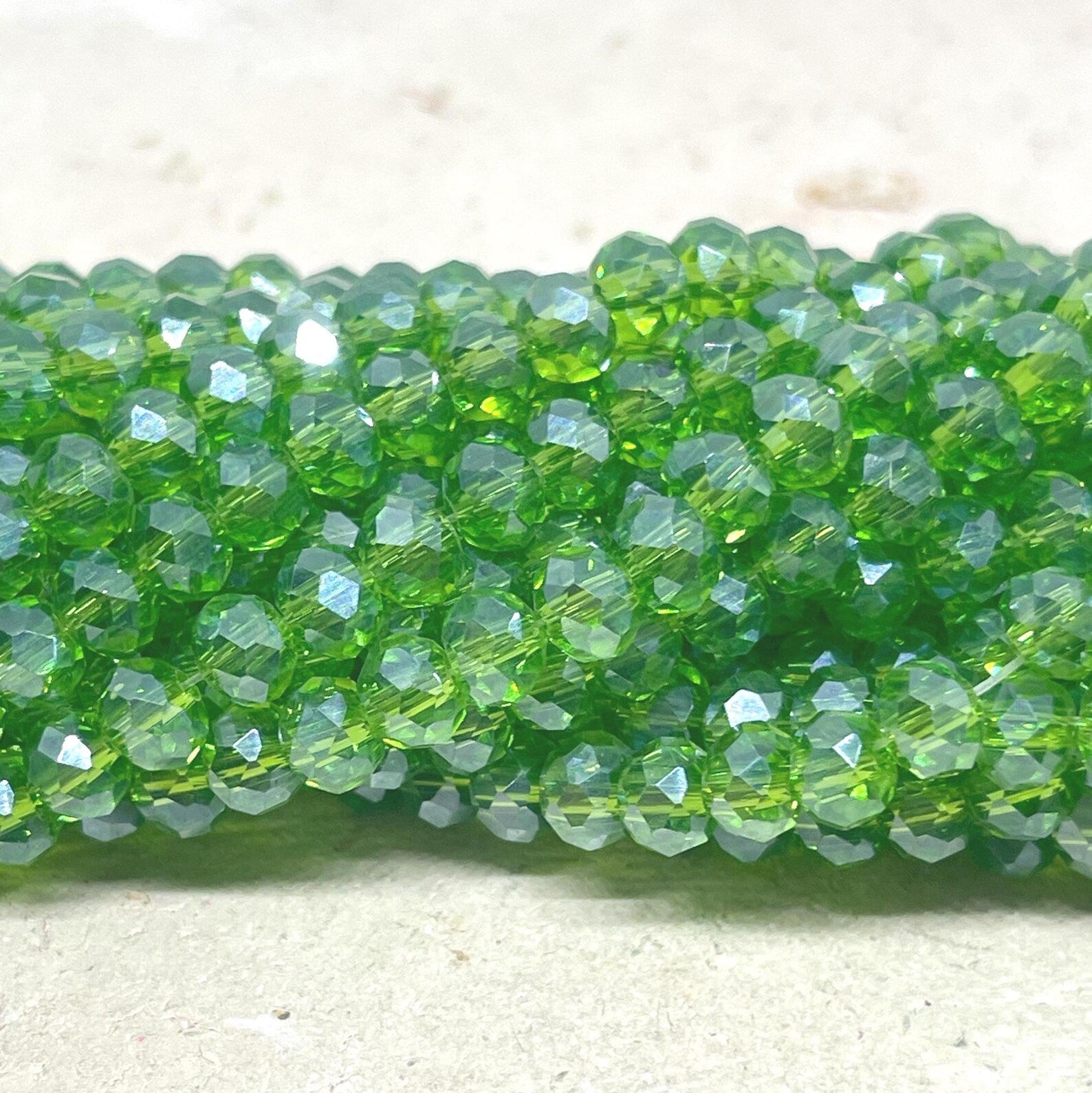 Glasperlen 6mm - Grün