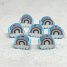 Polymer Regenbogen Perlen - Blau