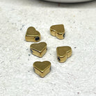 Herz Edelstahl Charm, Herz Perle Edelstahl
