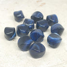 Acryl Perlen Oval 15mm x 12mm - Dunkelblau
