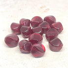 Acryl Perlen Oval 15mm x 12mm - Dunkelrot