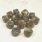 Acryl Perlen Oval 15mm x 12mm - Olivgrün