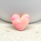 Acrylperlen Herz Rosa Beige