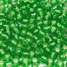TOHO Beads Perlen Rocaille 10g Nr. 27 Silver Linend Peridot