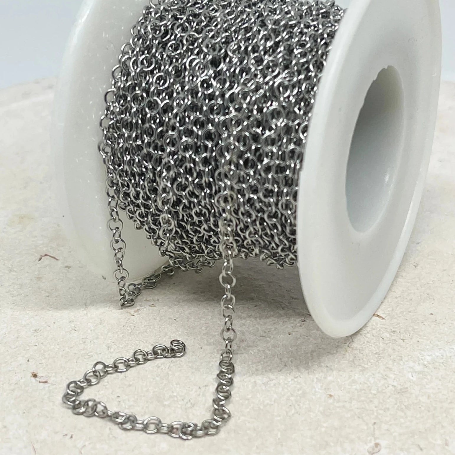 Kette aus Edelstahl 2,5mm x 2mm  1m