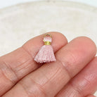 3 St. Quaste Rot Gold, Flieder Gold, Rot Gold, Orange Gold, Tassel Peach, Troddel, Boho Anhänger