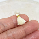 Quaste Anhänger 3 St. - Offwhite