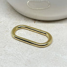 Verbinder aus Messing Oval 2 St.