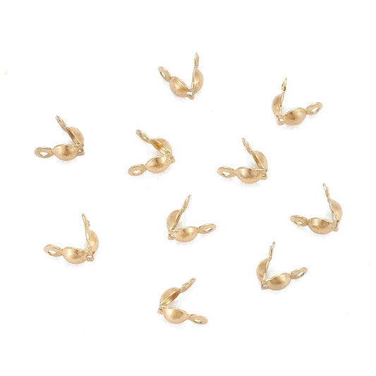 Edelstahl Kalotten Ionenbeschichtung (IP) 8mm x 4mm 20 St.