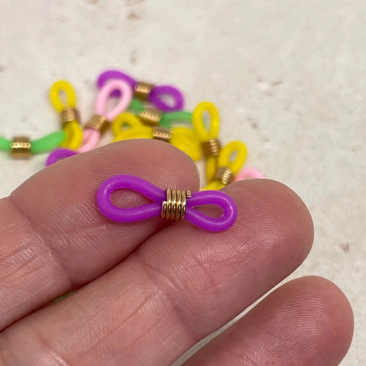 Brillenschlaufen Brillenkettenhalter 20 St.- Bunt / Goldfarben