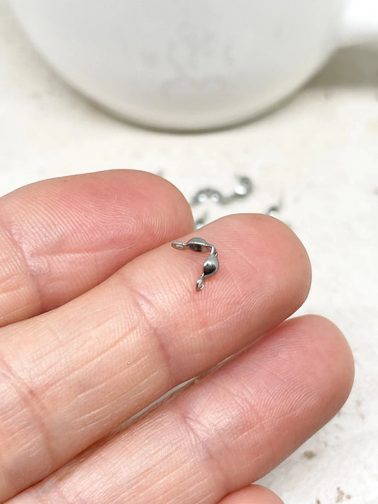 Edelstahl Kalotten 6mm x 3mm 20 St.