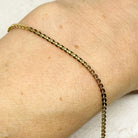 Boston Gliederkette Edelstahl Wasserfest 2mm Goldfarben 1m