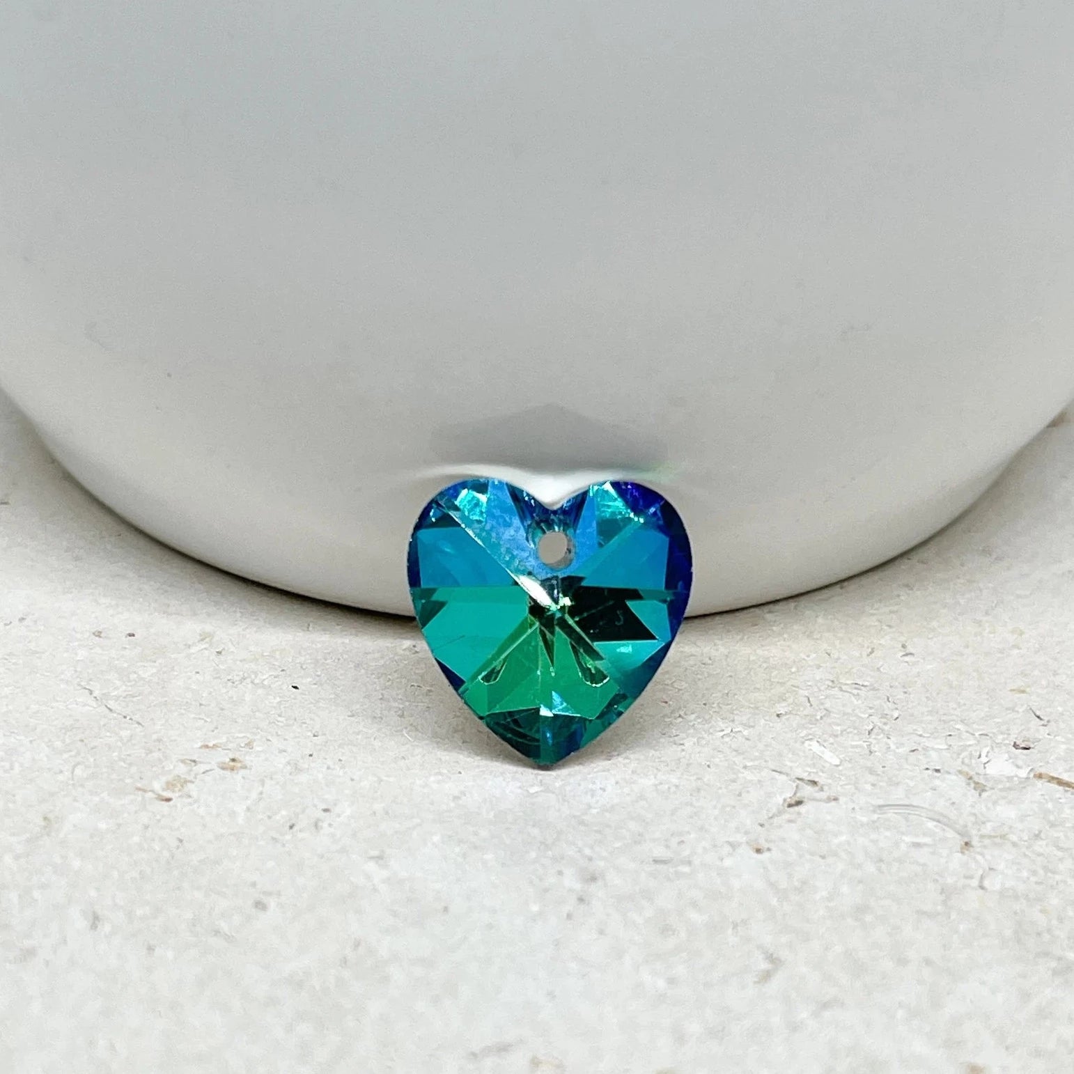 Kristallherzen 14mm Blau