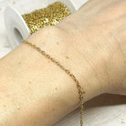 Edelstahl Kette 1 Meter Edelstahlkette 2,5mm x 2mm