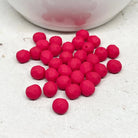 Böhmische Glasschliffperlen 50 St. 6mm Neon Rot