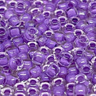 TOHO Beads Perlen Rocaille 10g Nr. 935 Inside Color Crystal/Wisteria-Lined