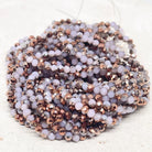 Glasperlen 3mm - Lila Kupfer Metallic