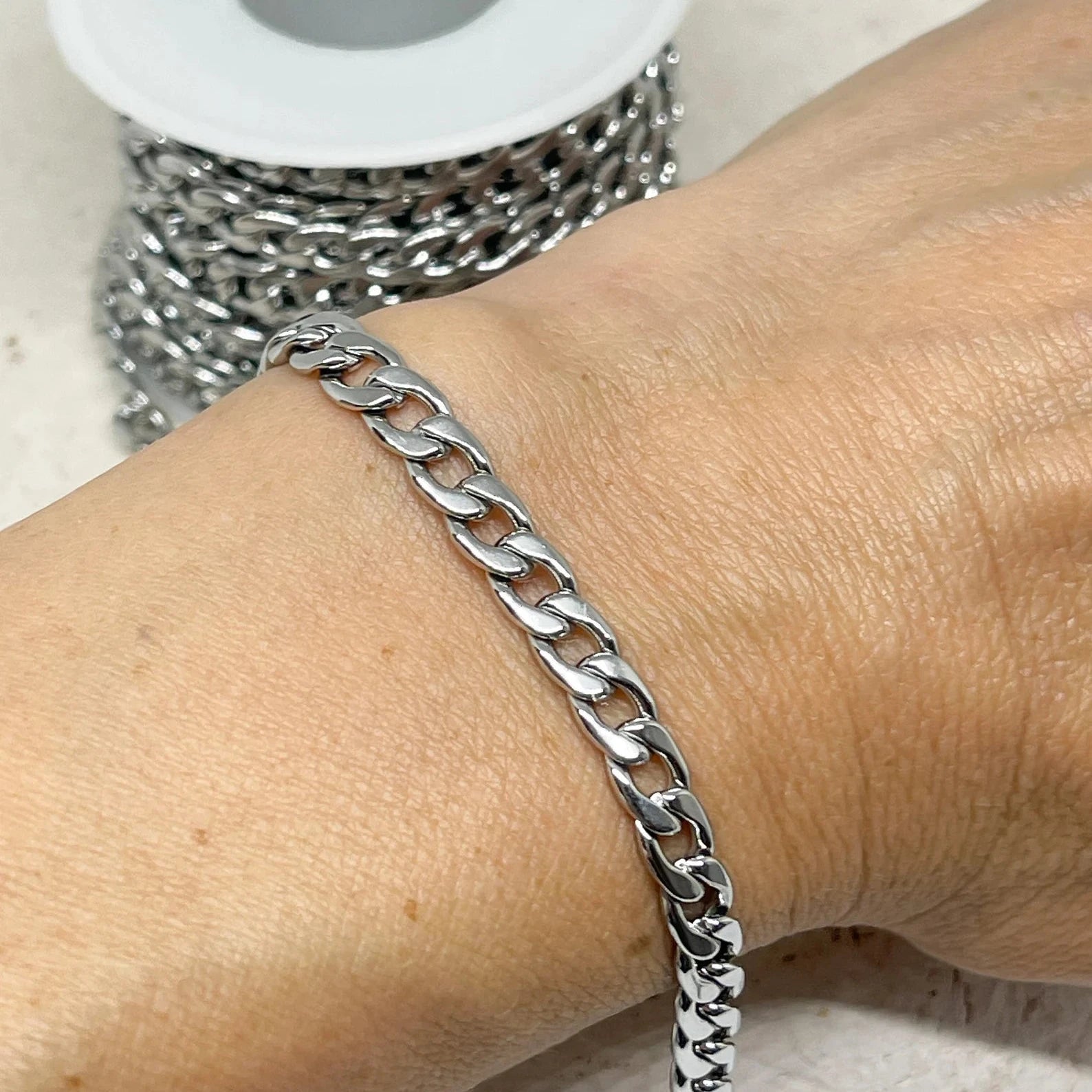 1 Meter Edelstahlpanzer Kette