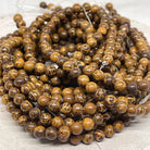 Elefantenhaut Jaspis Perlen Naturstein 60 St. 6mm