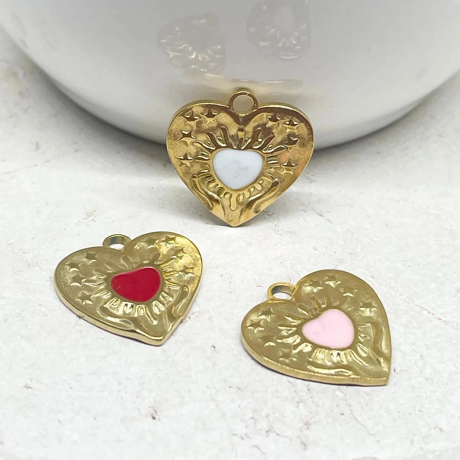 Anhänger Herz aus Edelstahl (IP)
